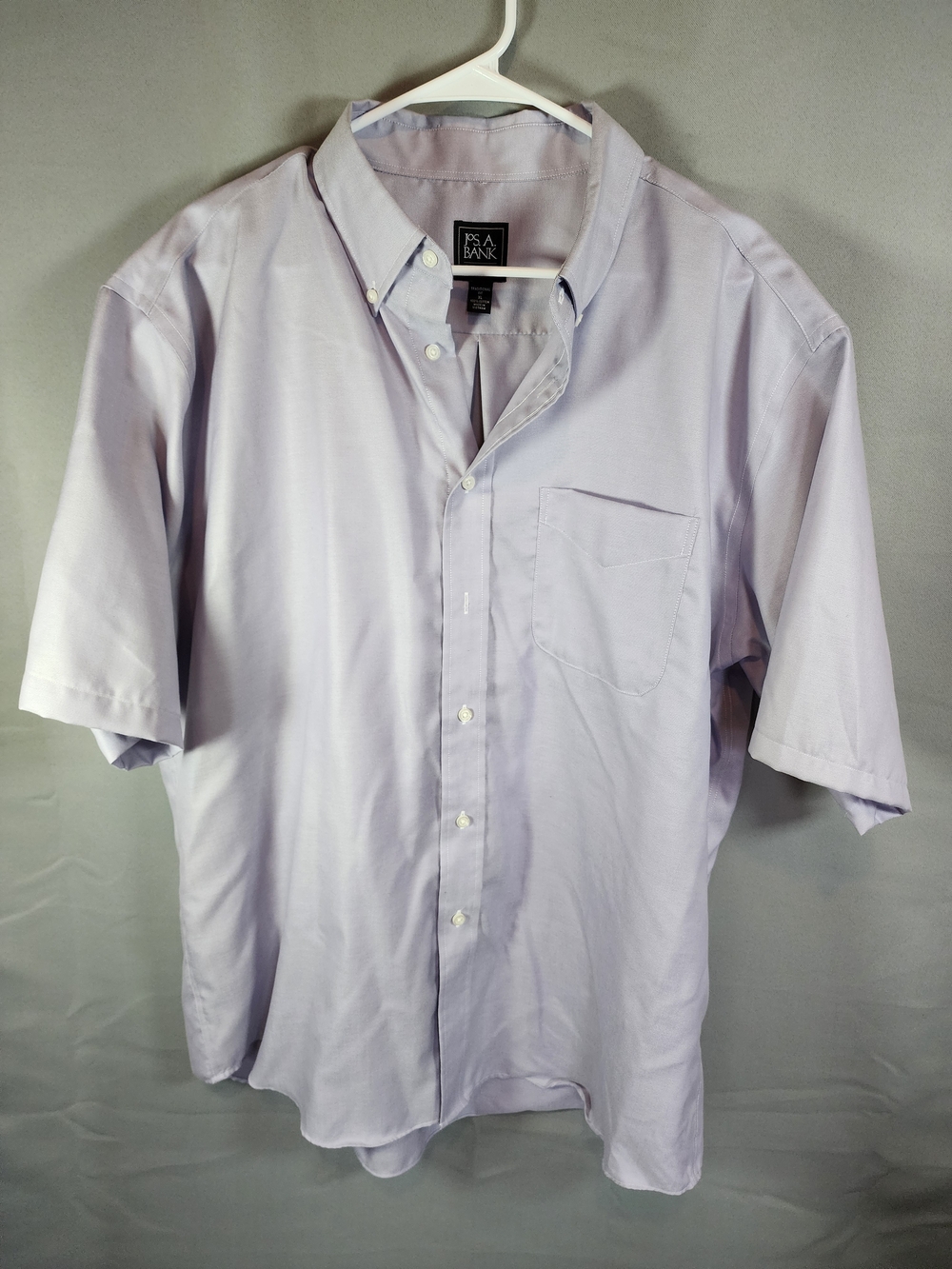 Jos. A. Bank Light Lavender Short-Sleeve Button-Down Shirt